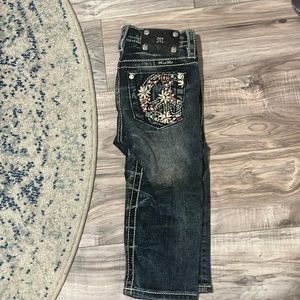 Kids Miss Me Blingy cropped jeans - Size 7